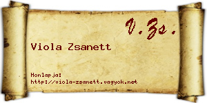 Viola Zsanett névjegykártya