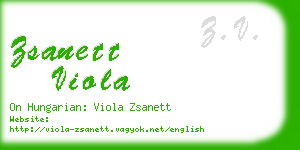 zsanett viola business card